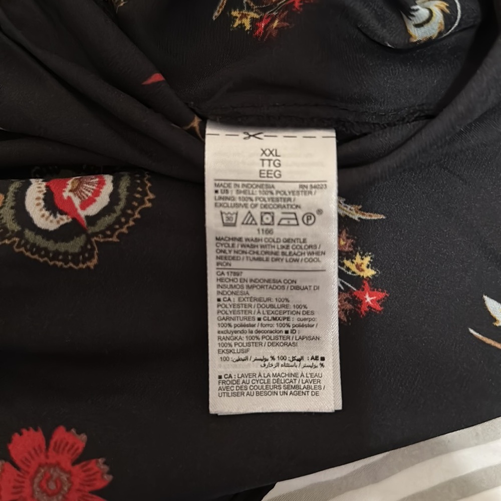 Old Navy Floral Swing Dress Black XXL - Picture 7 of 9